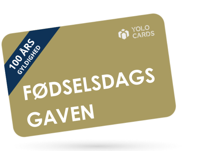 Gyldent YOLO-kort - Fodselsdags Gaven