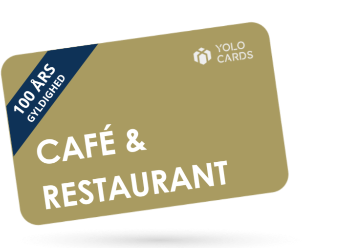 Gyldent YOLO-kort - Gavekort til Cafe & Restaurant