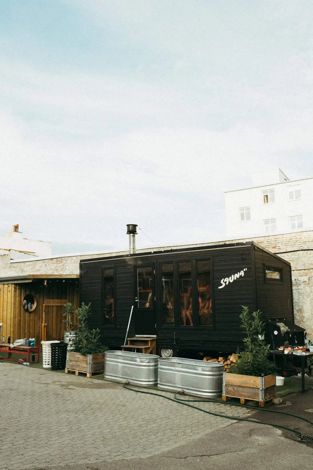 Sauna udefra