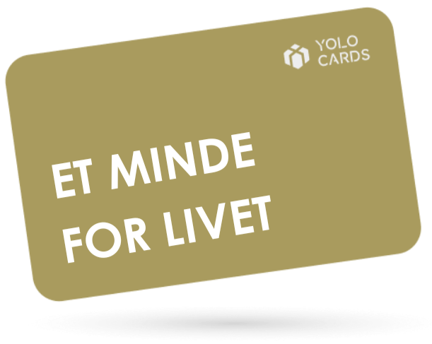 Guld YOLO Card - Gave til et minde for livet