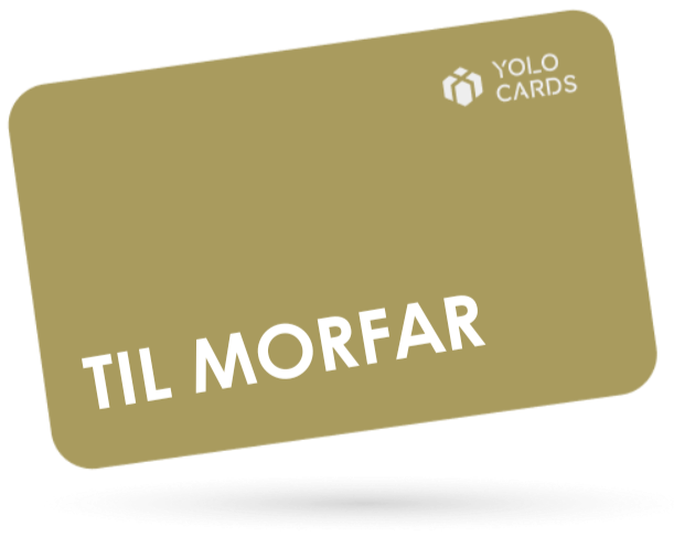 Guld YOLO Card - Gave til morfar