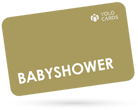 Guld YOLO Card - Gavekort til Babyshower