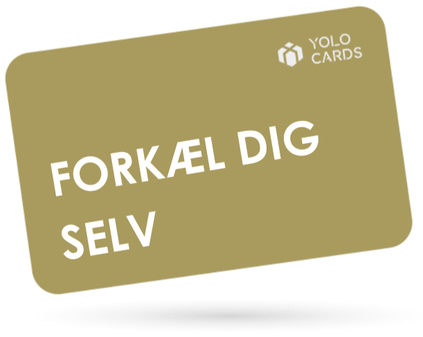 Guld YOLO Card - Digital gavekort til forkæl dig selv