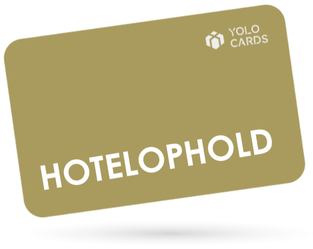 Guld YOLO Card - Gavekort til hotelophold