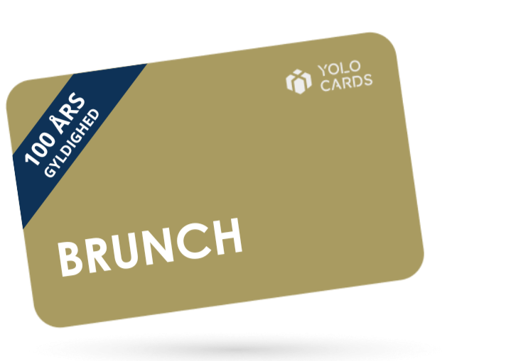Gyldent YOLO-kort - Brunch Gavekort