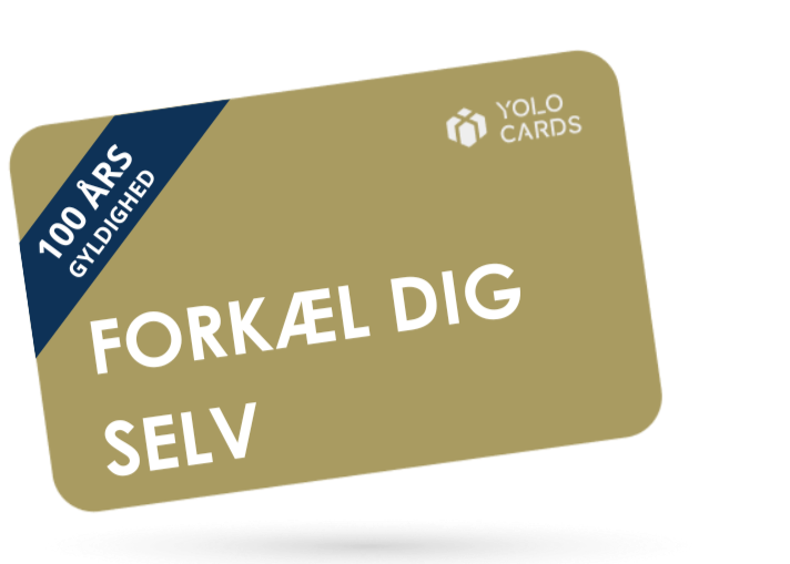 Gyldent YOLO-kort - Forkæl dig Selv gavekort