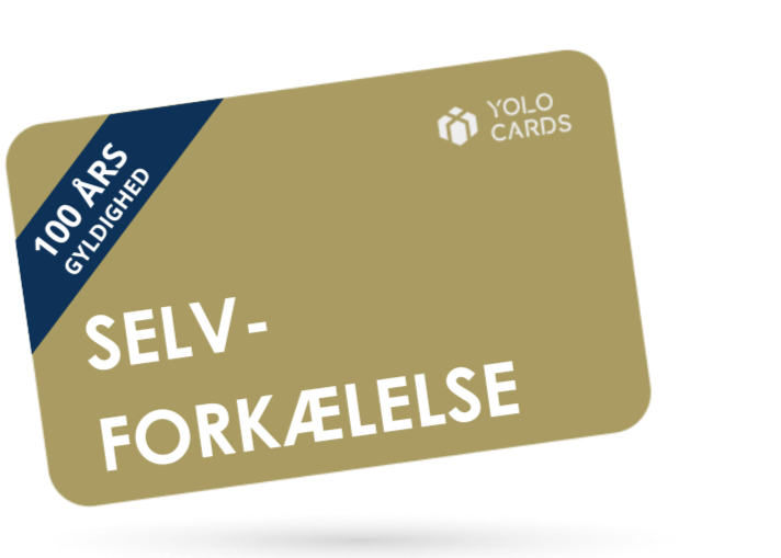 Gyldent YOLO-kort - Selv-forkælelse Gavekort