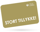 Guld YOLO Card - Stort Tillykke gavekort