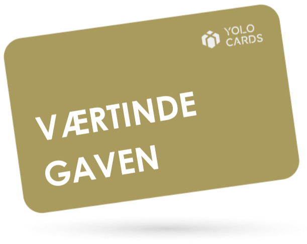 Guld YOLO gavekort - Værtinde gaven