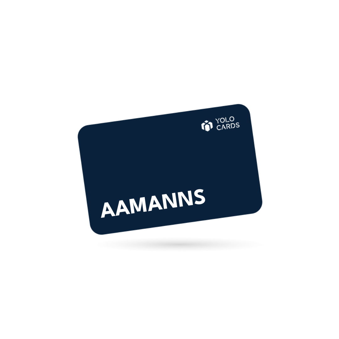 Aamanns gavekort – YOLO Cards