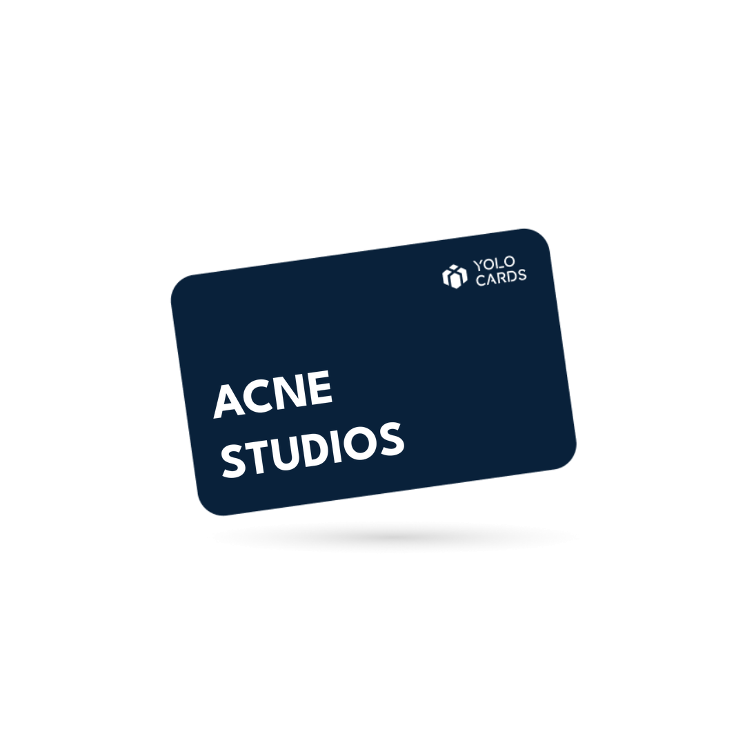 Acne Studios gavekort – YOLO Cards