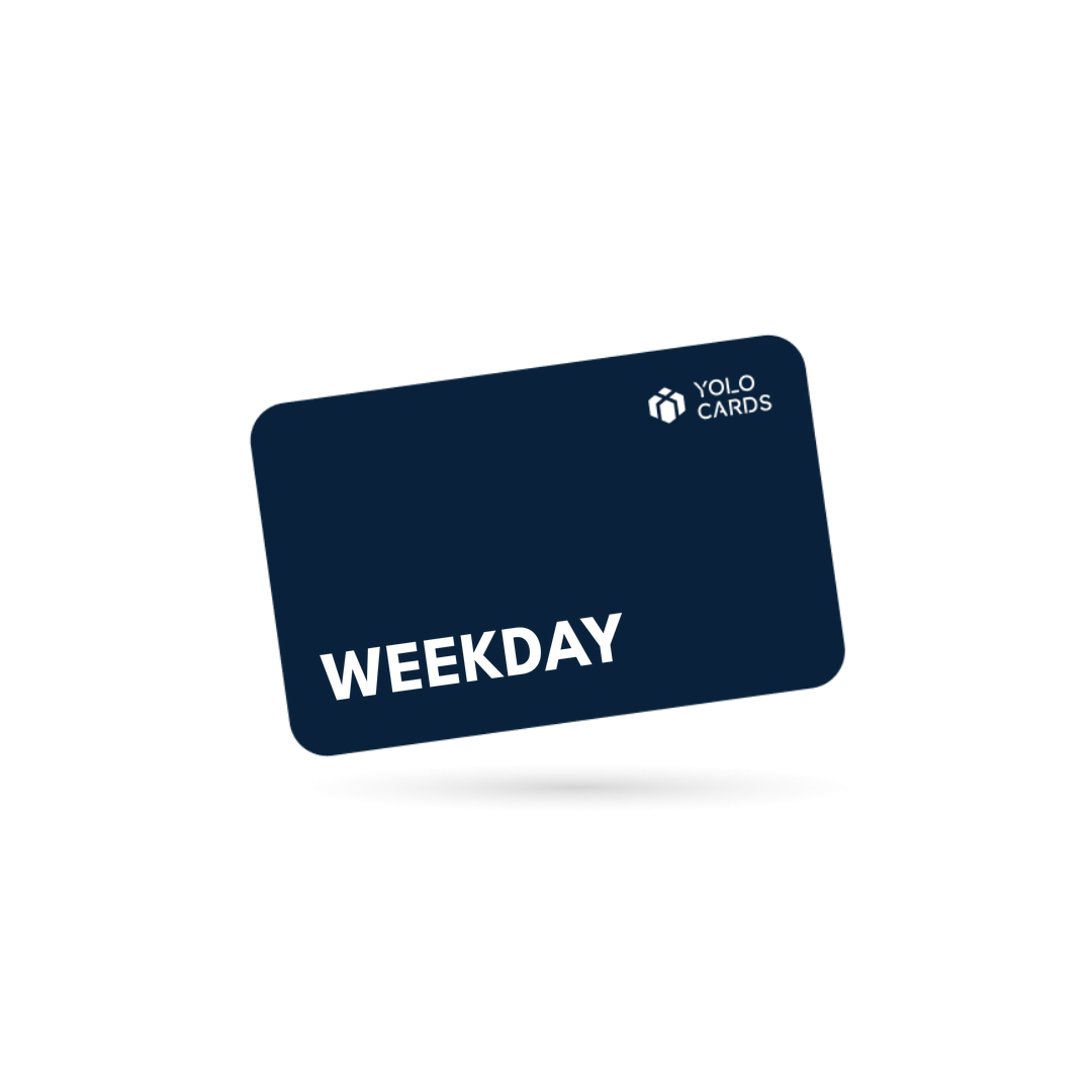 Weekday gavekort – YOLO Cards