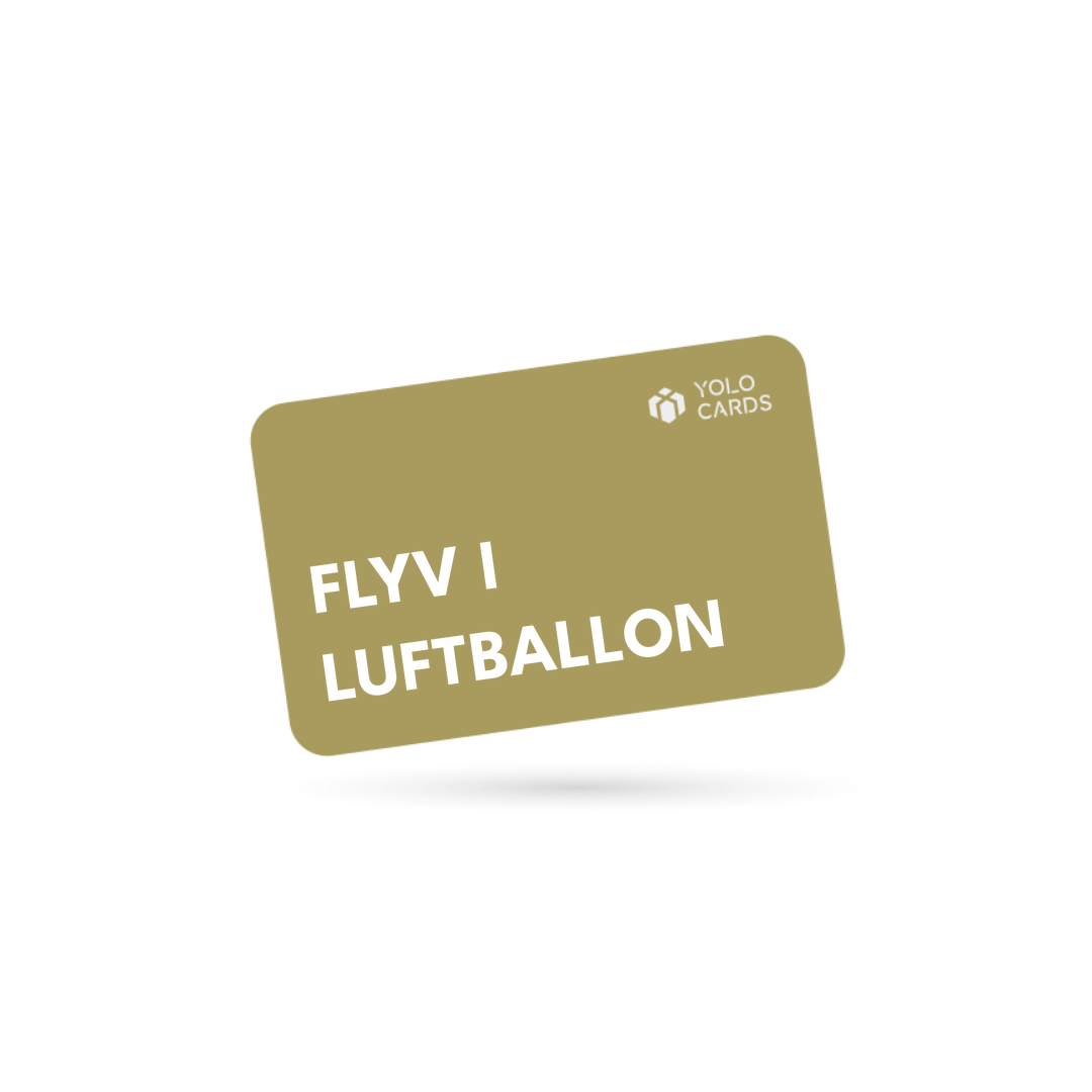 YOLO-gavekort – Flyv i luftballon