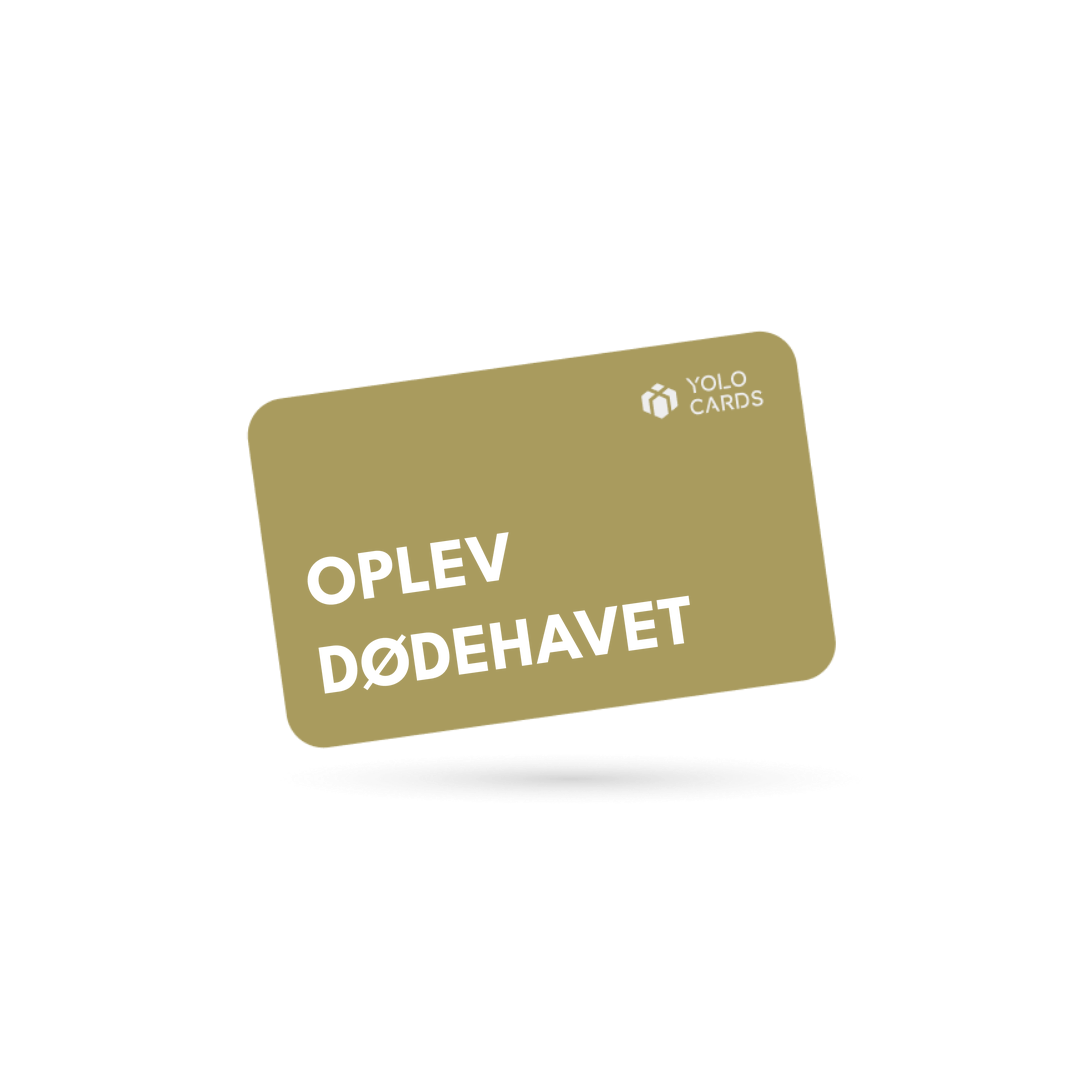 YOLO-gavekort – Oplev Dødehavet