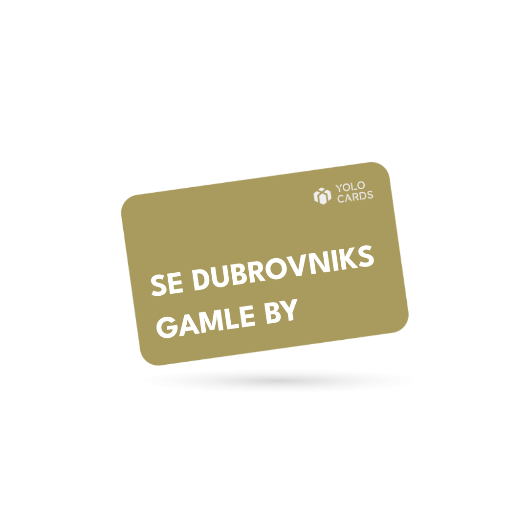 YOLO-gavekort – Se Dubrovniks gamle by