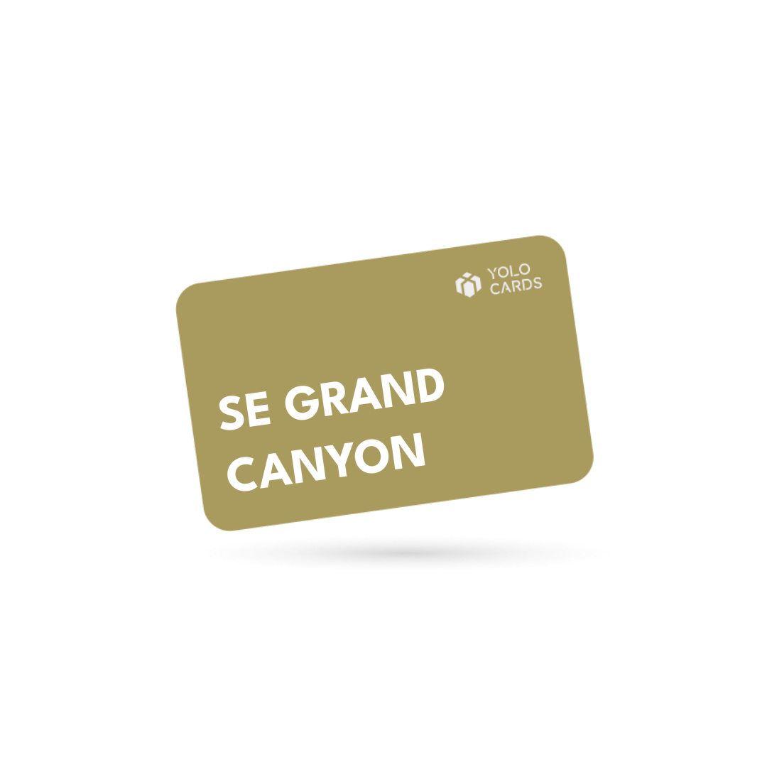 YOLO-gavekort – Se Grand Canyon