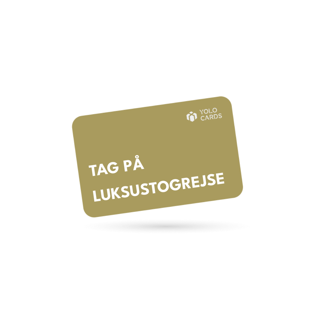 YOLO-gavekort – Tag på luksustogrejse